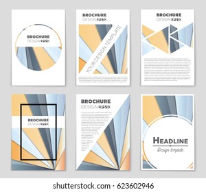 Abstract vector layout background set. For art template design, list, front page, mockup brochure theme style, banner, idea, cover, booklet, print, flyer, book, blank, card, ad, sign, sheet,, a4