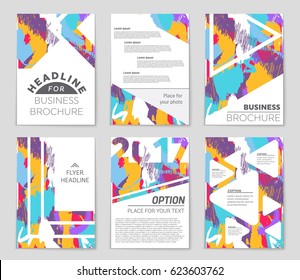 Abstract vector layout background set. For art template design, list, front page, mockup brochure theme style, banner, idea, cover, booklet, print, flyer, book, blank, card, ad, sign, sheet,, a4