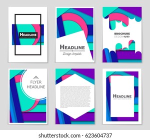 Abstract vector layout background set. For art template design, list, front page, mockup brochure theme style, banner, idea, cover, booklet, print, flyer, book, blank, card, ad, sign, sheet,, a4