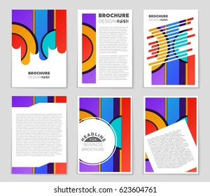 Abstract vector layout background set. For art template design, list, front page, mockup brochure theme style, banner, idea, cover, booklet, print, flyer, book, blank, card, ad, sign, sheet,, a4