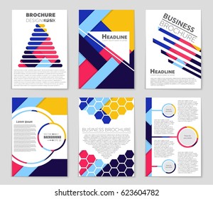 Abstract vector layout background set. For art template design, list, front page, mockup brochure theme style, banner, idea, cover, booklet, print, flyer, book, blank, card, ad, sign, sheet,, a4