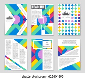 Abstract vector layout background set. For art template design, list, front page, mockup brochure theme style, banner, idea, cover, booklet, print, flyer, book, blank, card, ad, sign, sheet,, a4