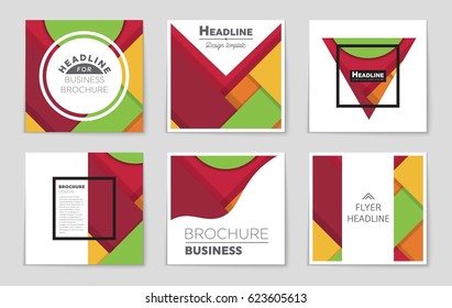 Abstract vector layout background set. For art template design, list, front page, mockup brochure theme style, banner, idea, cover, booklet, print, flyer, book, blank, card, ad, sign, sheet,, 