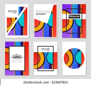 Abstract vector layout background set. For art template design, list, front page, mockup brochure theme style, banner, idea, cover, booklet, print, flyer, book, blank, card, ad, sign, sheet,, a4