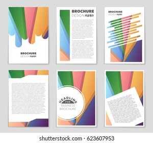 Abstract vector layout background set. For art template design, list, front page, mockup brochure theme style, banner, idea, cover, booklet, print, flyer, book, blank, card, ad, sign, sheet,, a4