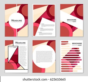 Abstract vector layout background set. For art template design, list, front page, mockup brochure theme style, banner, idea, cover, booklet, print, flyer, book, blank, card, ad, sign, sheet,, a4