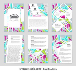 Abstract vector layout background set. For art template design, list, page, mockup brochure theme style, banner, idea, cover, booklet, print, flyer, book, blank, card, ad, sign, sheet,, a4