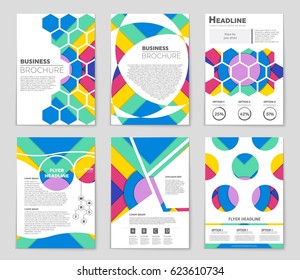 Abstract vector layout background set. For art template design, list, front page, mockup brochure theme style, banner, idea, cover, booklet, print, flyer, book, blank, card, ad, sign, sheet,, a4