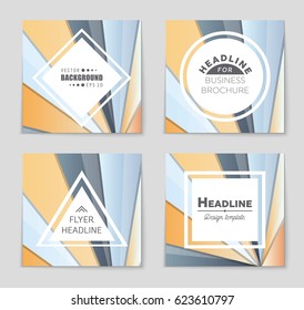 Abstract vector layout background set. For art template design, list, front page, mockup brochure theme style, banner, idea, cover, booklet, print, flyer, book, blank, card, ad, sign, sheet,,