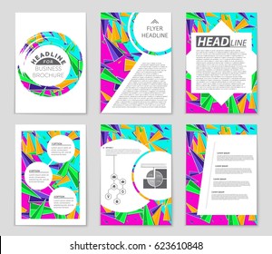 Abstract vector layout background set. For art template design, list, page, mockup brochure theme style, banner, idea, cover, booklet, print, flyer, book, blank, card, ad, sign, sheet,, a4