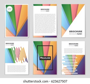 Abstract vector layout background set. For art template design, list, front page, mockup brochure theme style, banner, idea, cover, booklet, print, flyer, book, blank, card, ad, sign, sheet,, a4