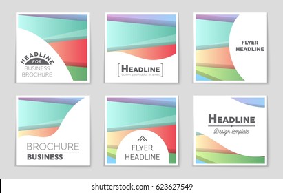 Abstract vector layout background set. For art template design, list, front page, mockup brochure theme style, banner, idea, cover, booklet, print, flyer, book, blank, card, ad, sign, sheet,, 
