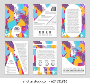 Abstract vector layout background set. For art template design, list, front page, mockup brochure theme style, banner, idea, cover, booklet, print, flyer, book, blank, card, ad, sign, sheet,, a4