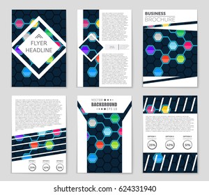 Abstract vector layout background set. For art template design, list, page, mockup brochure theme style, banner, idea, cover, booklet, print, flyer, book, blank, card, ad, sign, sheet,, a4.