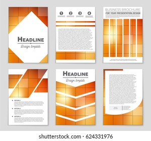 Abstract vector layout background set. For art template design, list, page, mockup brochure theme style, banner, idea, cover, booklet, print, flyer, book, blank, card, ad, sign, sheet,, a4