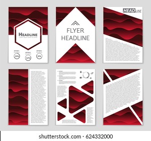 Abstract vector layout background set. For art template design, list, page, mockup brochure theme style, banner, idea, cover, booklet, print, flyer, book, blank, card, ad, sign, sheet,, a4.