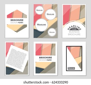 Abstract vector layout background set. For art template design, list, front page, mockup brochure theme style, banner, idea, cover, booklet, print, flyer, book, blank, card, ad, sign, sheet,, a4