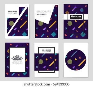 Abstract vector layout background set. For art template design, list, front page, mockup brochure theme style, banner, idea, cover, booklet, print, flyer, book, blank, card, ad, sign, sheet,, a4