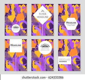 Abstract vector layout background set. For art template design, list, front page, mockup brochure theme style, banner, idea, cover, booklet, print, flyer, book, blank, card, ad, sign, sheet,, a4.