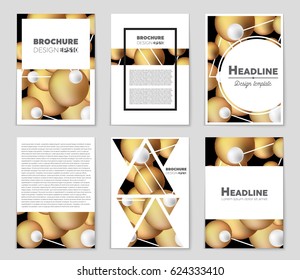 Abstract vector layout background set. For art template design, list, front page, mockup brochure theme style, banner, idea, cover, booklet, print, flyer, book, blank, card, ad, sign, sheet,, a4