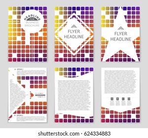 Abstract vector layout background set. For art template design, list, page, mockup brochure theme style, banner, idea, cover, booklet, print, flyer, book, blank, card, ad, sign, sheet,, a4