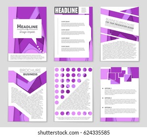 Abstract vector layout background set. For art template design, list, front page, mockup brochure theme style, banner, idea, cover, booklet, print, flyer, book, blank, card, ad, sign, sheet,, a4