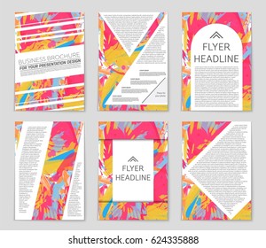 Abstract vector layout background set. For art template design, list, front page, mockup brochure theme style, banner, idea, cover, booklet, print, flyer, book, blank, card, ad, sign, sheet,, a4.