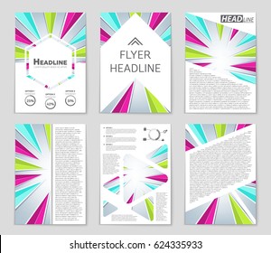 Abstract vector layout background set. For art template design, list, page, mockup brochure theme style, banner, idea, cover, booklet, print, flyer, book, blank, card, ad, sign, sheet,, a4