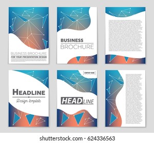 Abstract vector layout background set. For art template design, list, front page, mockup brochure theme style, banner, idea, cover, booklet, print, flyer, book, blank, card, ad, sign, sheet,, a4