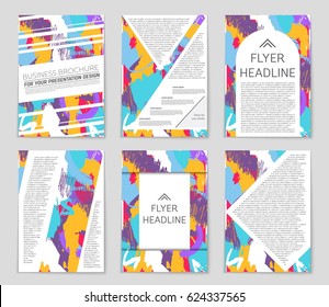 Abstract vector layout background set. For art template design, list, front page, mockup brochure theme style, banner, idea, cover, booklet, print, flyer, book, blank, card, ad, sign, sheet,, a4