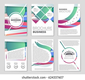 Abstract vector layout background set. For art template design, list, front page, mockup brochure theme style, banner, idea, cover, booklet, print, flyer, book, blank, card, ad, sign, sheet,, a4