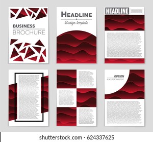 Abstract vector layout background set. For art template design, list, page, mockup brochure theme style, banner, idea, cover, booklet, print, flyer, book, blank, card, ad, sign, sheet,, a4.