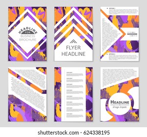Abstract vector layout background set. For art template design, list, front page, mockup brochure theme style, banner, idea, cover, booklet, print, flyer, book, blank, card, ad, sign, sheet,, a4.