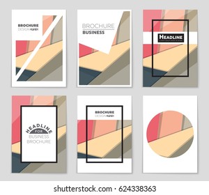 Abstract vector layout background set. For art template design, list, front page, mockup brochure theme style, banner, idea, cover, booklet, print, flyer, book, blank, card, ad, sign, sheet,, a4