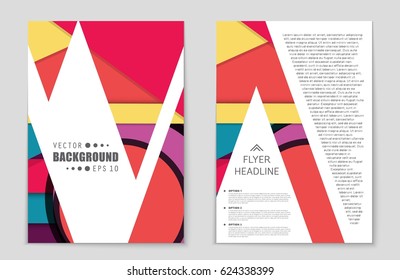 Abstract vector layout background set. For art template design, list, front page, mockup brochure theme style, banner, idea, cover, booklet, print, flyer, book, blank, card, ad, sign, sheet,, a4