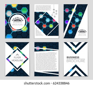 Abstract vector layout background set. For art template design, list, page, mockup brochure theme style, banner, idea, cover, booklet, print, flyer, book, blank, card, ad, sign, sheet,, a4.