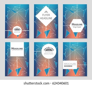 Abstract vector layout background set. For art template design, list, front page, mockup brochure theme style, banner, idea, cover, booklet, print, flyer, book, blank, card, ad, sign, sheet,, a4