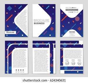 Abstract vector layout background set. For art template design, list, front page, mockup brochure theme style, banner, idea, cover, booklet, print, flyer, book, blank, card, ad, sign, sheet,, a4