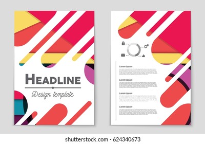 Abstract vector layout background set. For art template design, list, front page, mockup brochure theme style, banner, idea, cover, booklet, print, flyer, book, blank, card, ad, sign, sheet,, a4