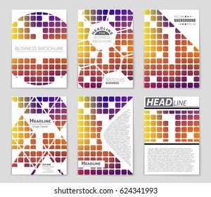 Abstract vector layout background set. For art template design, list, page, mockup brochure theme style, banner, idea, cover, booklet, print, flyer, book, blank, card, ad, sign, sheet,, a4