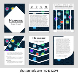 Abstract vector layout background set. For art template design, list, page, mockup brochure theme style, banner, idea, cover, booklet, print, flyer, book, blank, card, ad, sign, sheet,, a4.