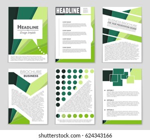 Abstract vector layout background set. For art template design, list, front page, mockup brochure theme style, banner, idea, cover, booklet, print, flyer, book, blank, card, ad, sign, sheet,, a4