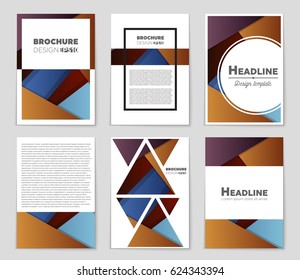 Abstract vector layout background set. For art template design, list, front page, mockup brochure theme style, banner, idea, cover, booklet, print, flyer, book, blank, card, ad, sign, sheet,, a4