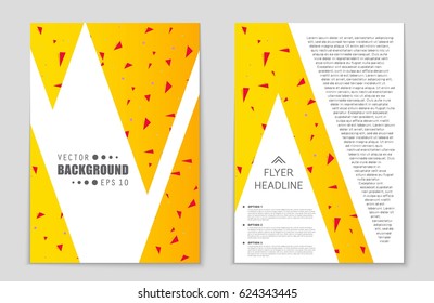 Abstract vector layout background set. For art template design, list, front page, mockup brochure theme style, banner, idea, cover, booklet, print, flyer, book, blank, card, ad, sign, sheet,, a4
