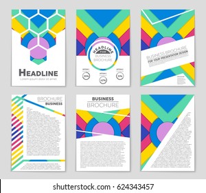 Abstract vector layout background set. For art template design, list, front page, mockup brochure theme style, banner, idea, cover, booklet, print, flyer, book, blank, card, ad, sign, sheet,, a4