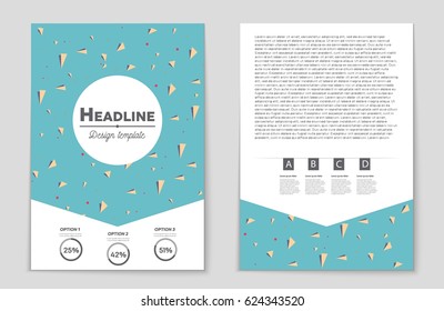 Abstract vector layout background set. For art template design, list, front page, mockup brochure theme style, banner, idea, cover, booklet, print, flyer, book, blank, card, ad, sign, sheet,, a4