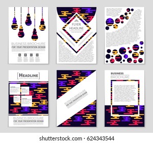 Abstract vector layout background set. For art template design, list, front page, mockup brochure theme style, banner, idea, cover, booklet, print, flyer, book, blank, card, ad, sign, sheet,, a4