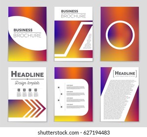 Abstract vector layout background set. For art template design, list, page, mockup brochure theme style, banner, idea, cover, booklet, print, flyer, book, blank, card, ad, sign, sheet,, a4