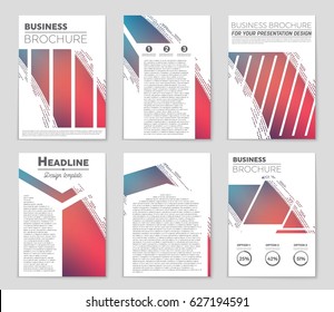 Abstract vector layout background set. For art template design, list, page, mockup brochure theme style, banner, idea, cover, booklet, print, flyer, book, blank, card, ad, sign, sheet,, a4