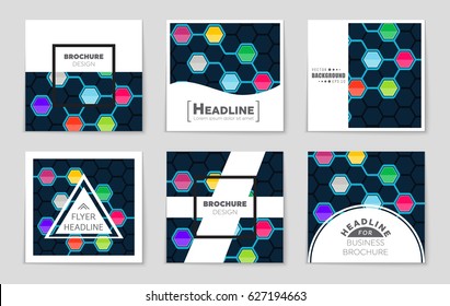 Abstract vector layout background set. For art template design, list, page, mockup brochure theme style, banner, idea, cover, booklet, print, flyer, book, blank, card, ad, sign, sheet,, a4.